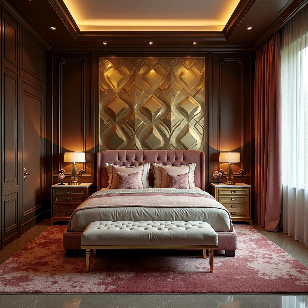 3D bedroom accent wall 7