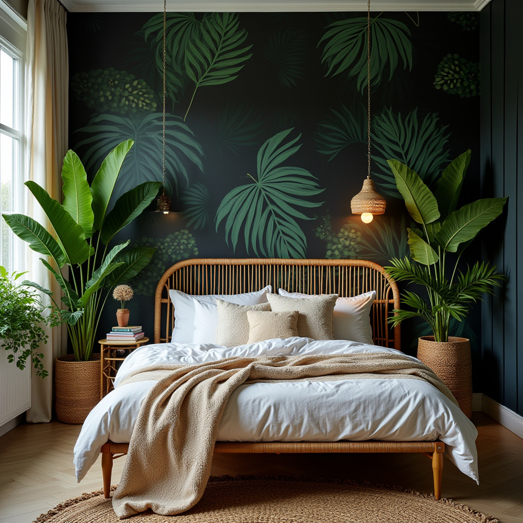 DIY black bedroom accent wall 19