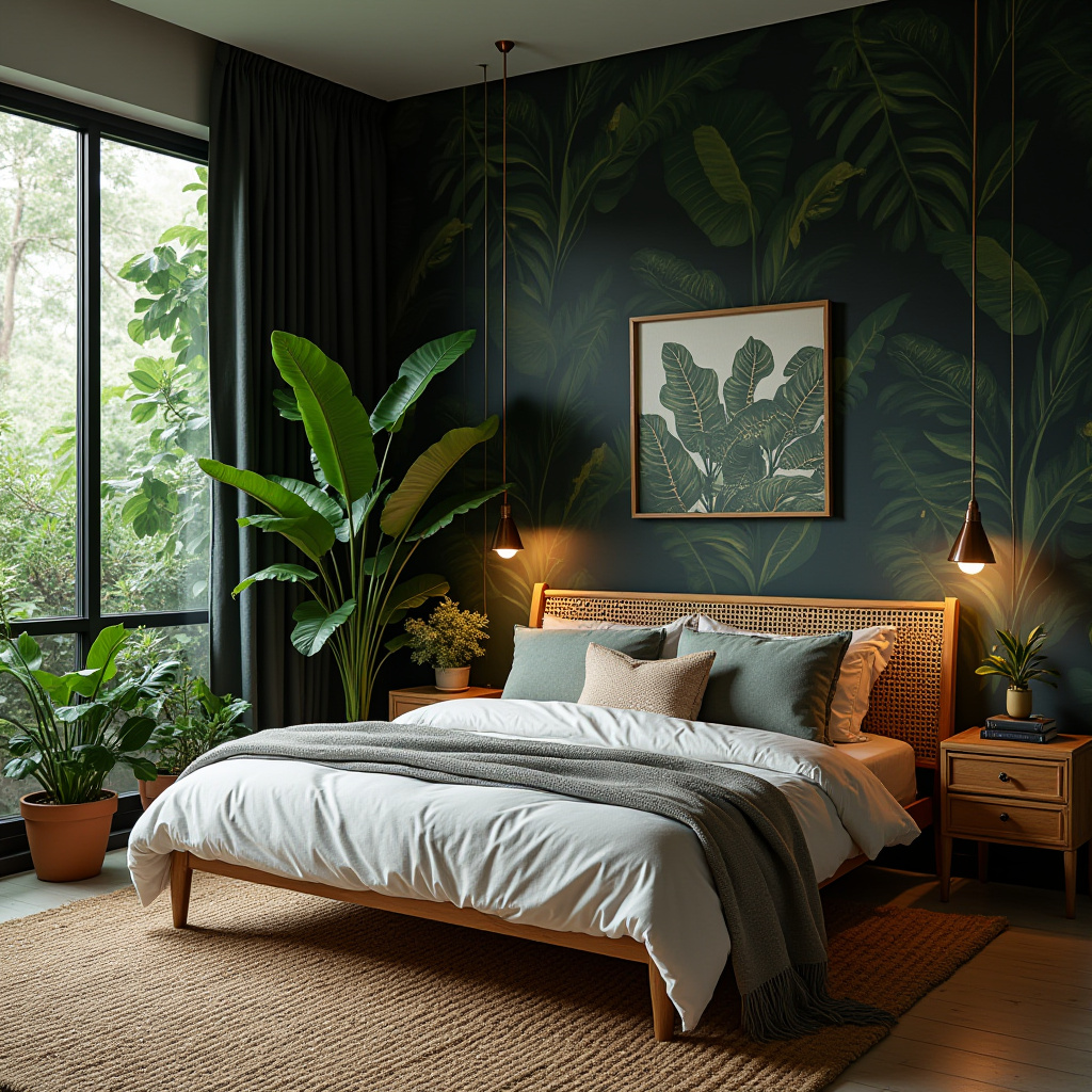 DIY black bedroom accent wall 20