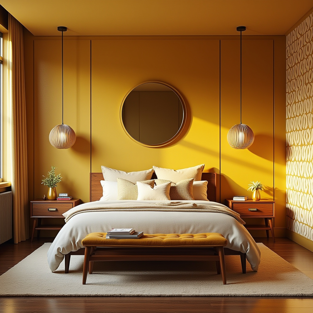 bedroom accent wall behind bed 12