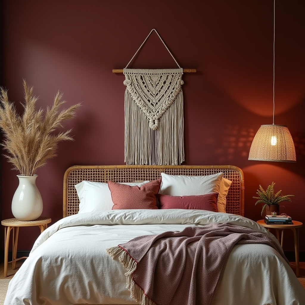 bedroom accent wall behind bed 13