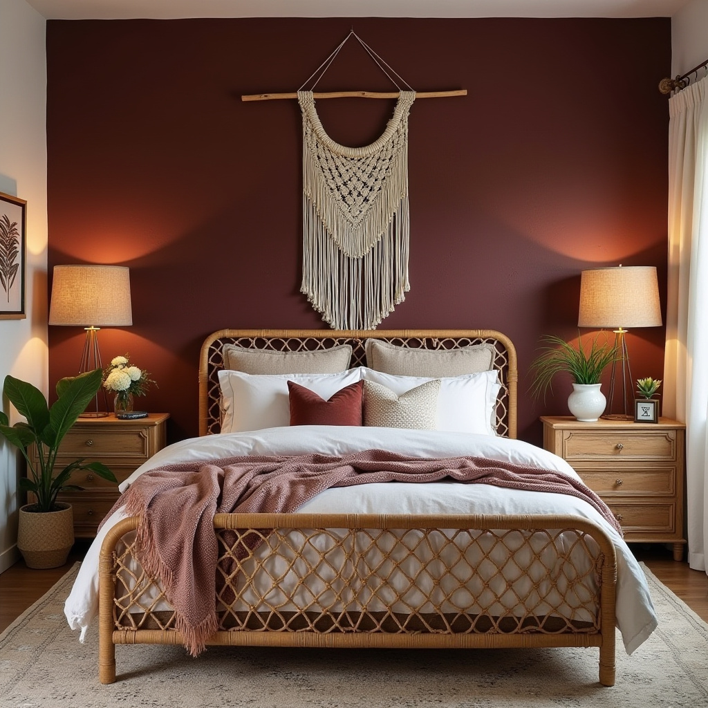 bedroom accent wall behind bed 14