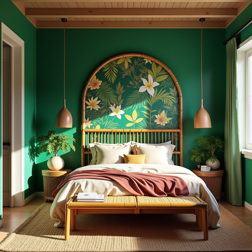 bedroom accent wall behind bed 18