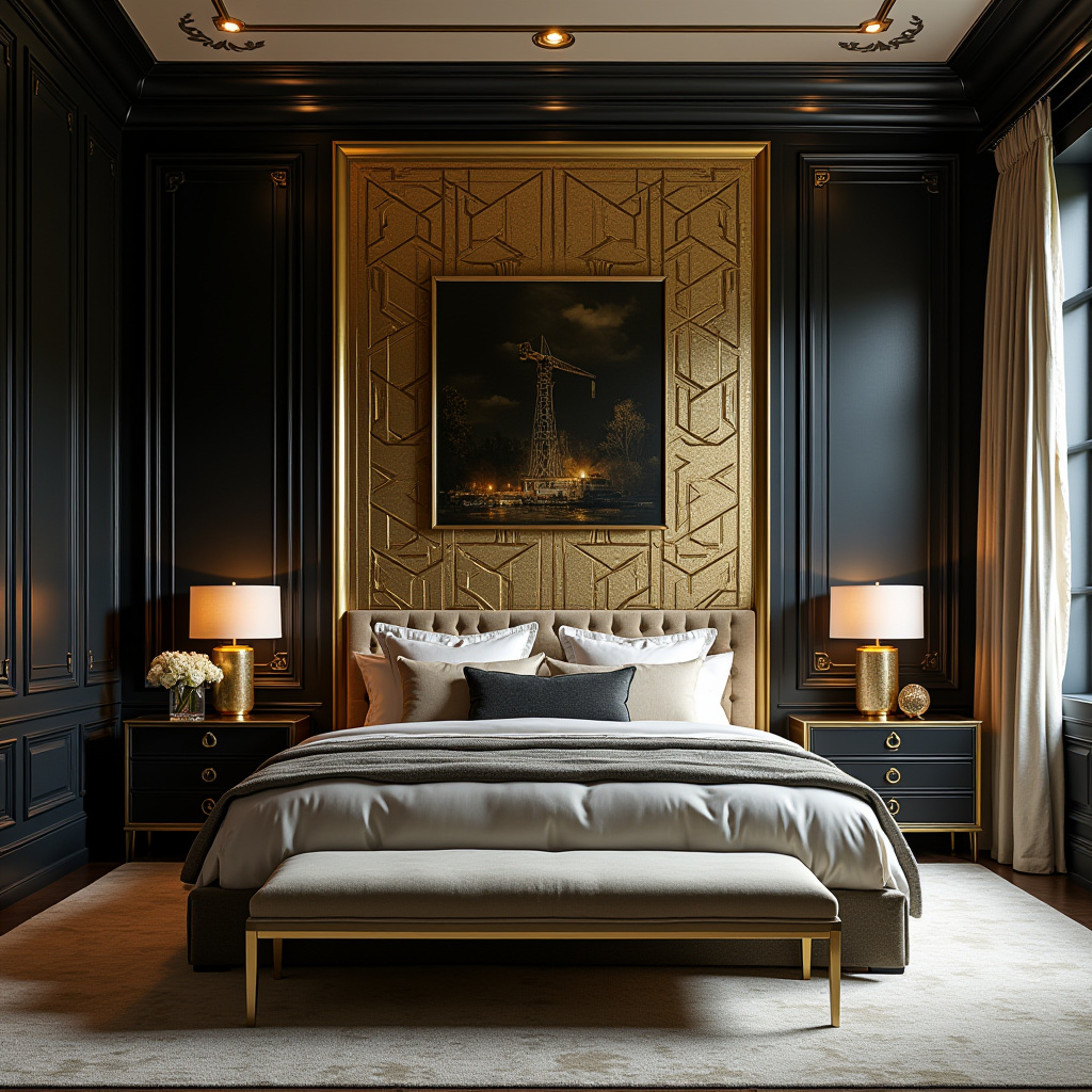 bedroom accent wall behind bed 19