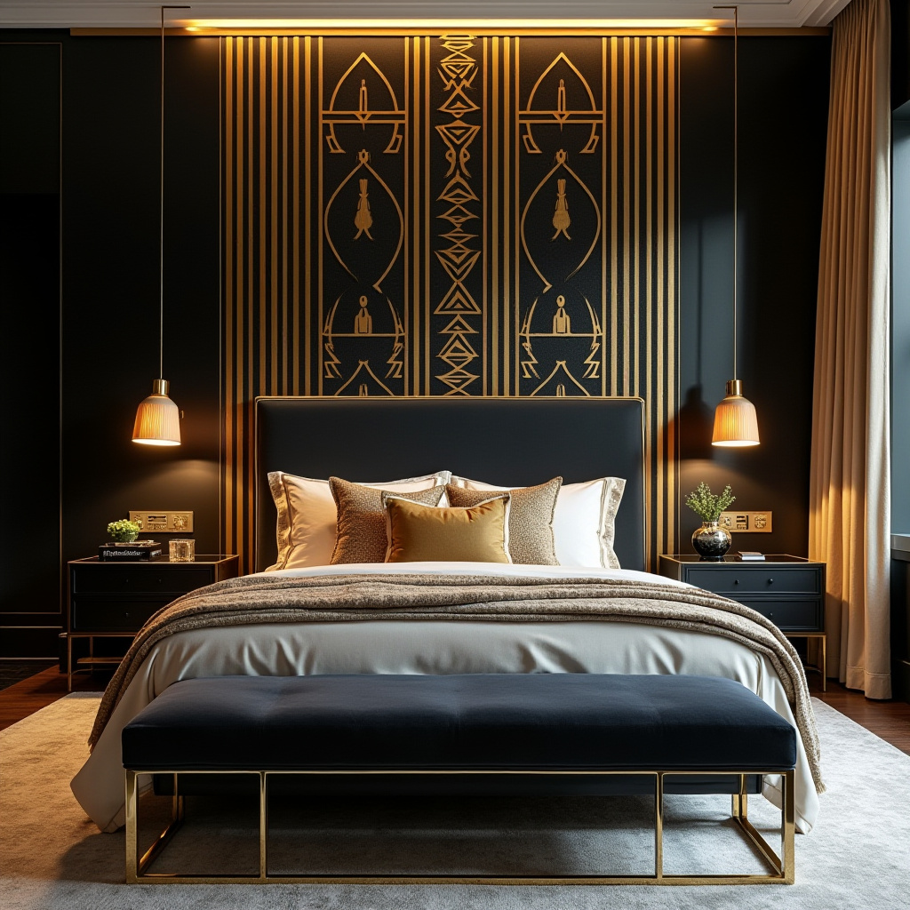 bedroom accent wall behind bed 20