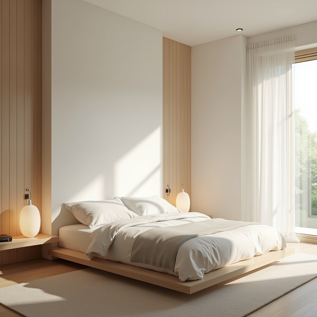 bedroom accent wall behind bed 25