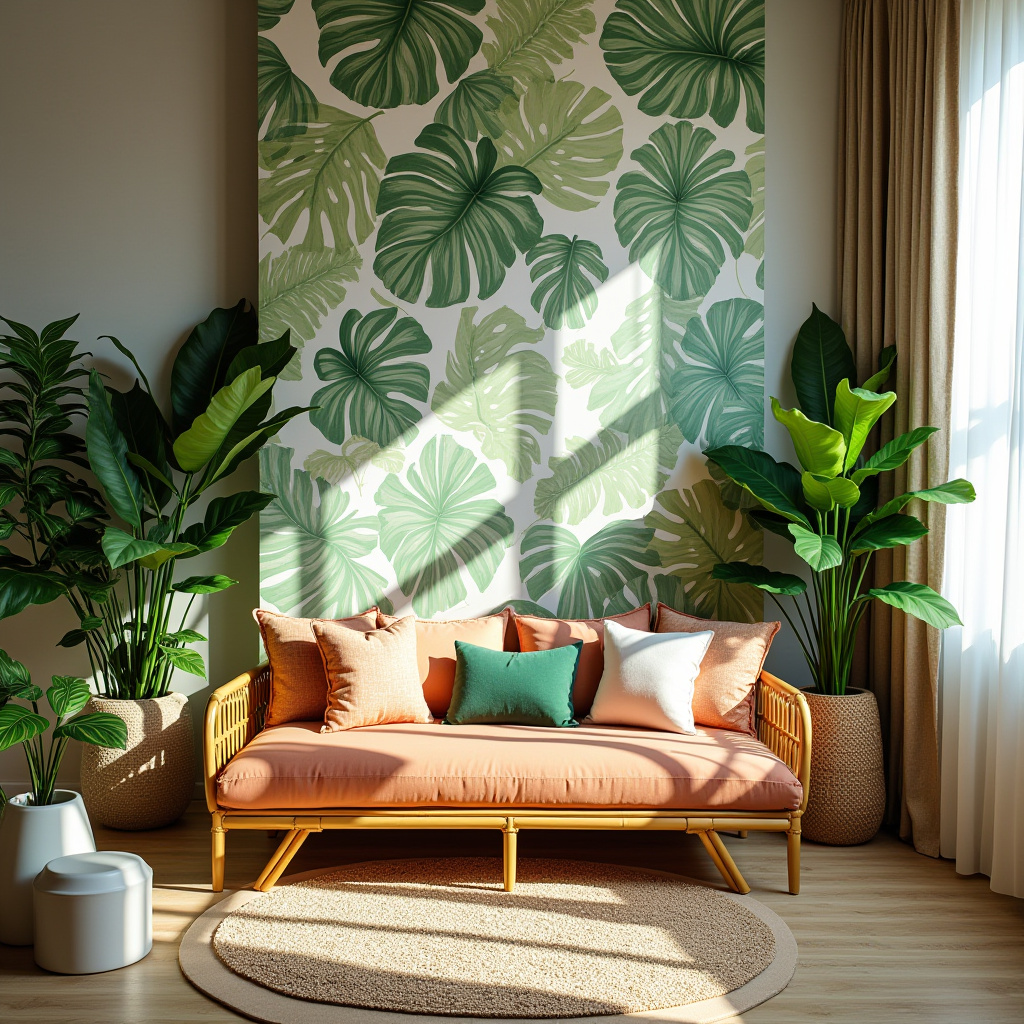 bedroom accent wall between windows 20