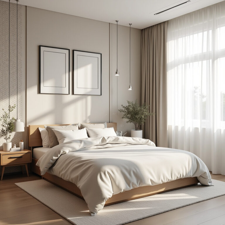 bedroom accent wall wallpaper ideas 1