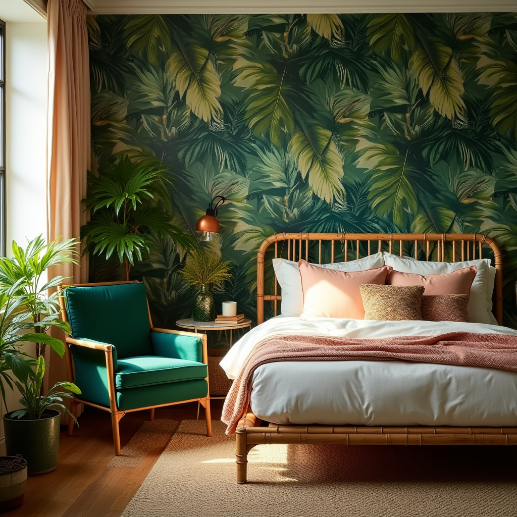 bedroom accent wall wallpaper ideas 15