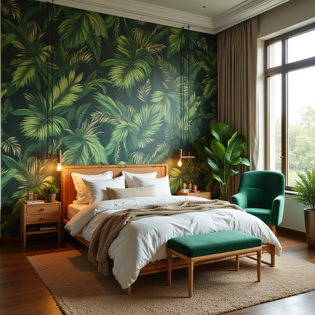 bedroom accent wall wallpaper ideas 16