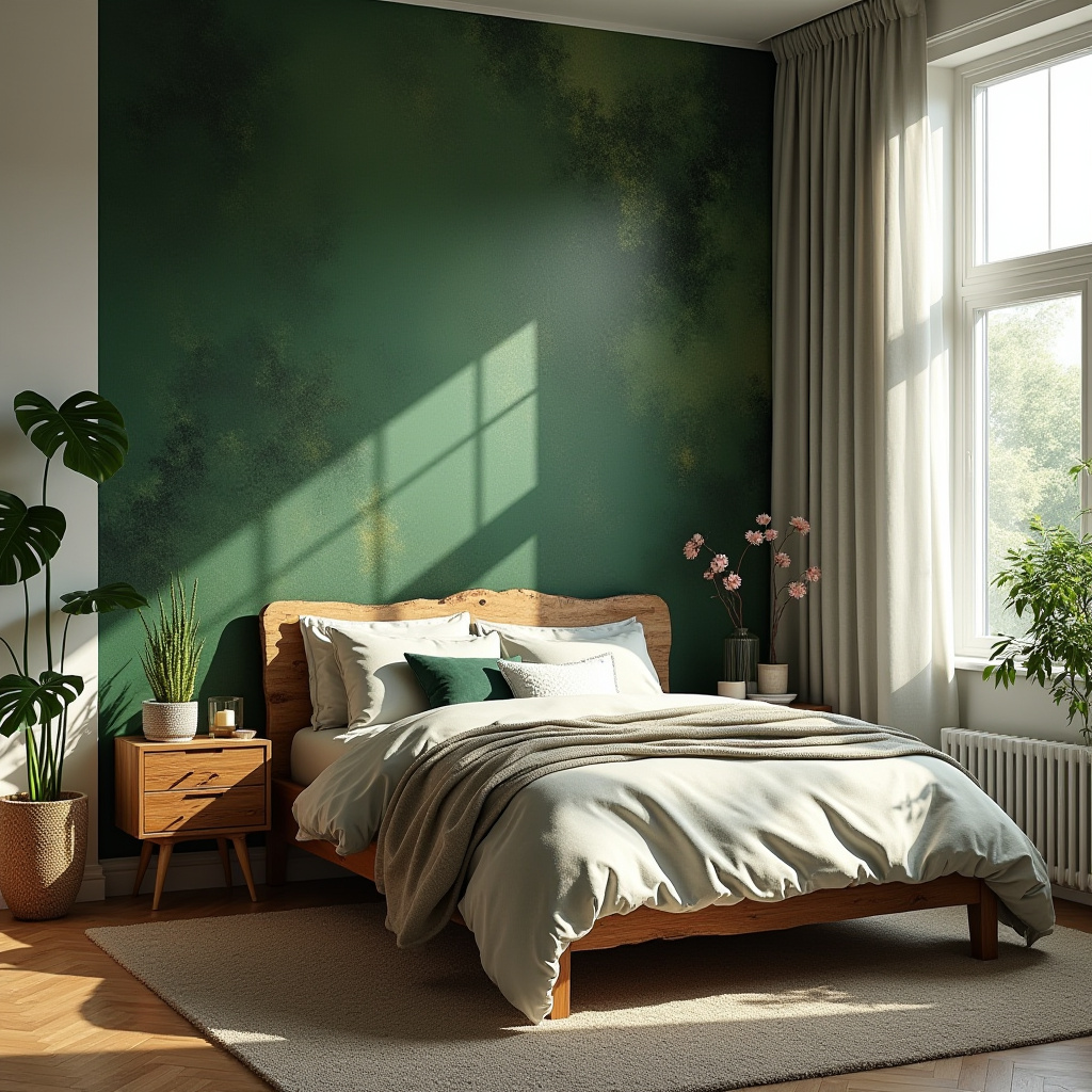 bedroom accent wall wallpaper ideas 25