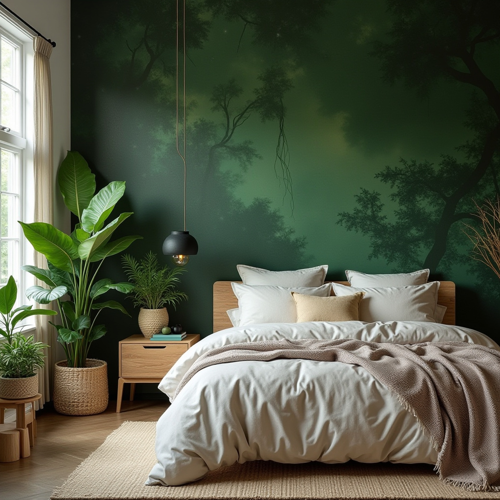 bedroom accent wall wallpaper ideas 26