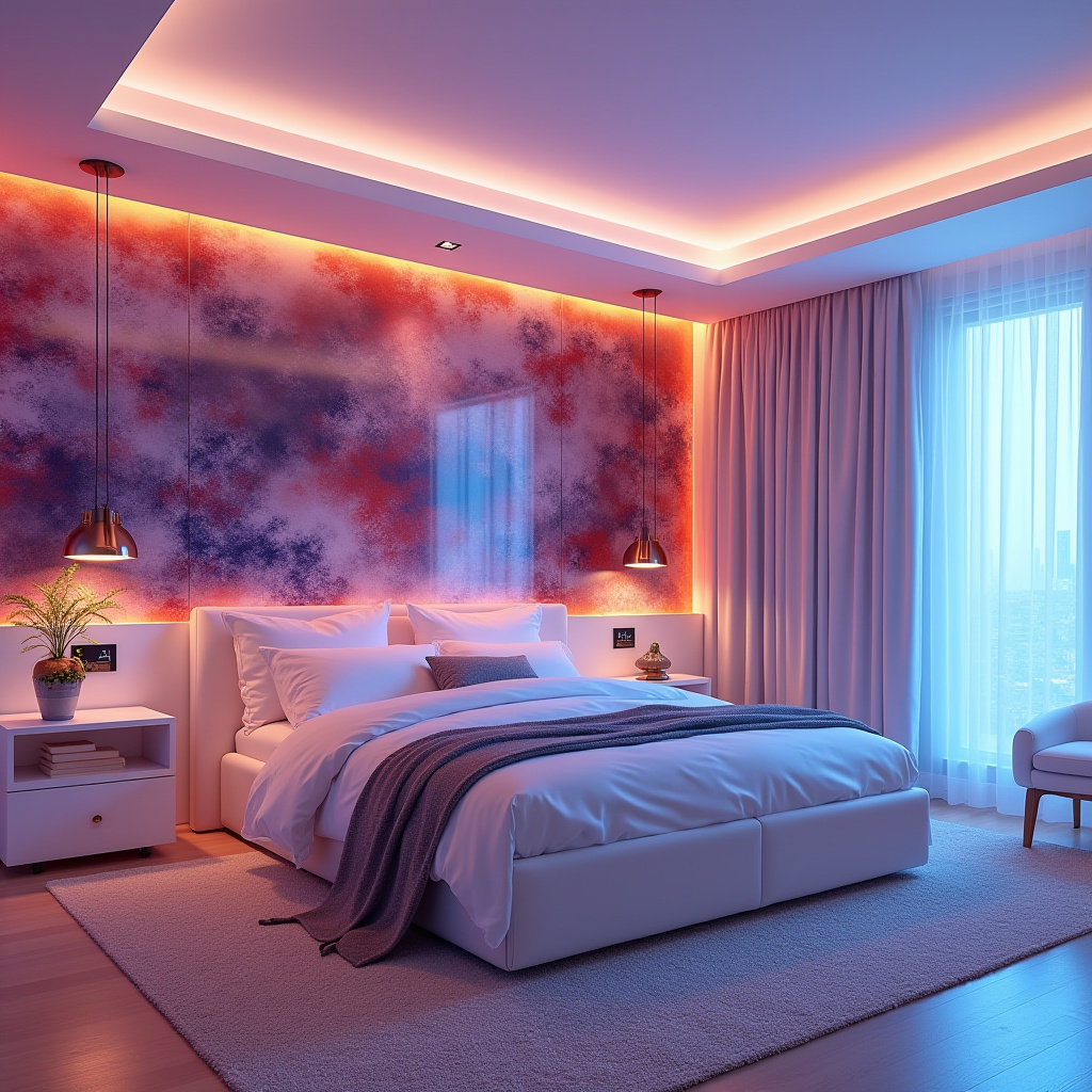 bedroom accent wall wallpaper ideas 30