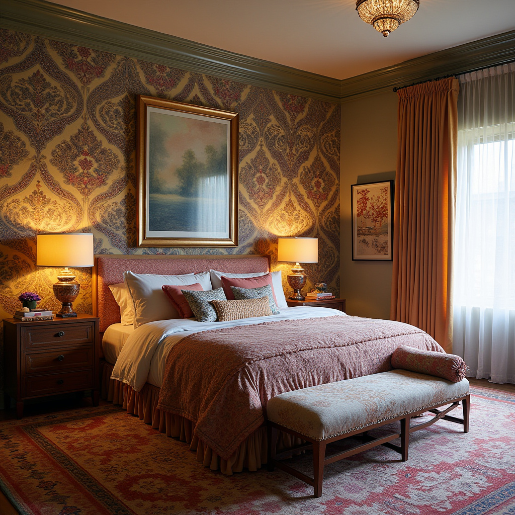 bedroom accent wall wallpaper ideas 39