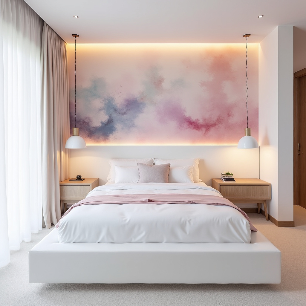 bedroom accent wall wallpaper ideas 4