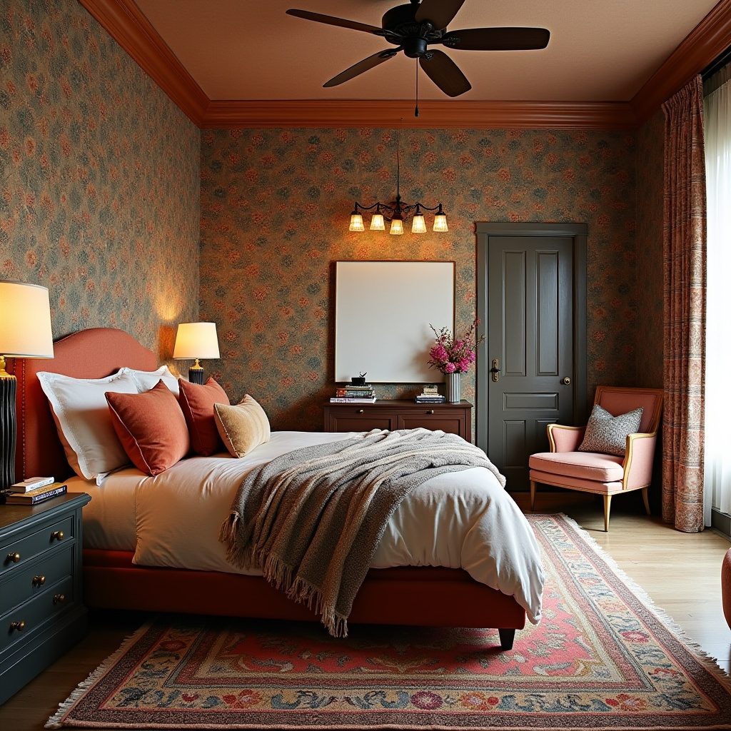 bedroom accent wall wallpaper ideas 40