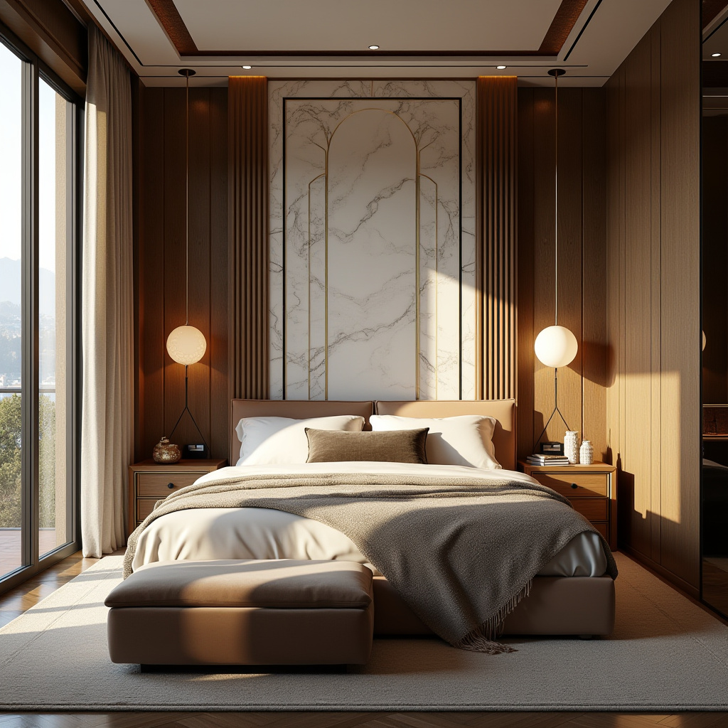 bedroom accent wall with windows 15