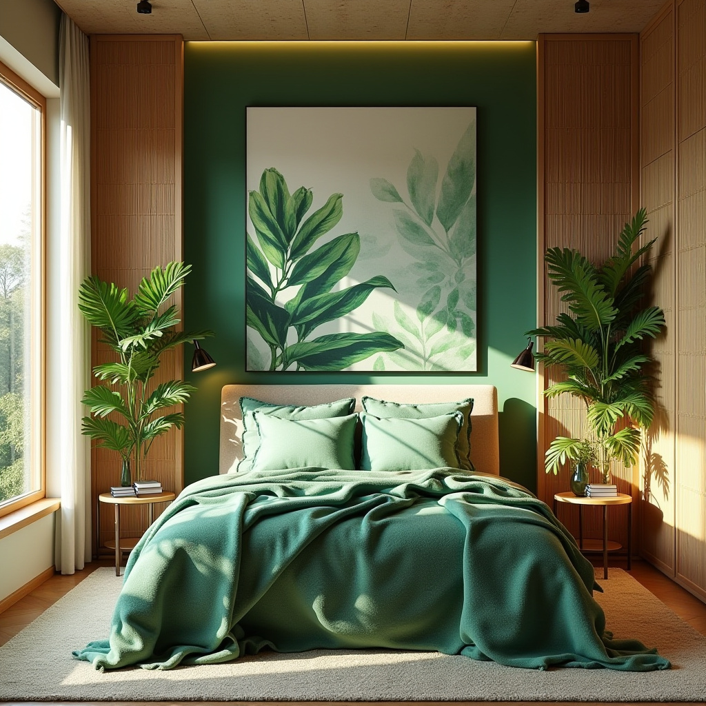 bedroom accent wall with windows 17