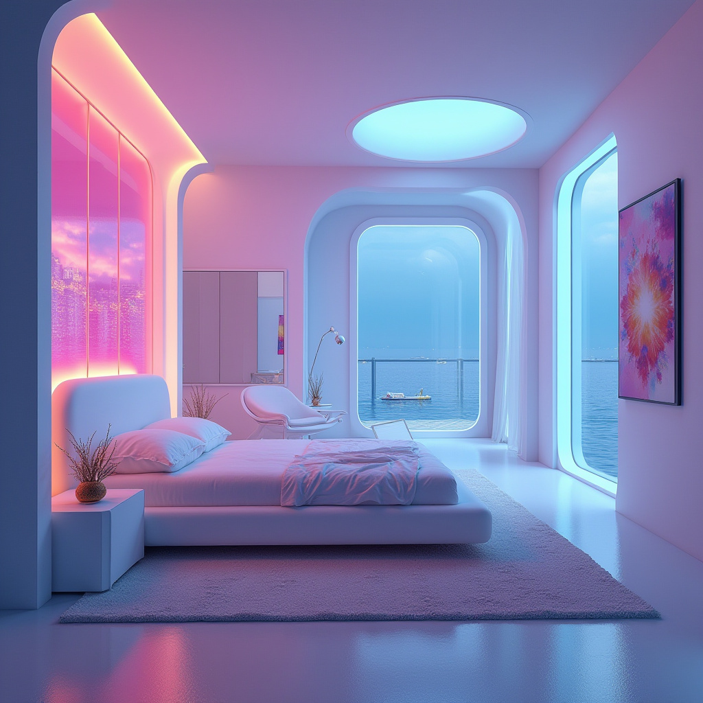 bedroom accent wall with windows 24