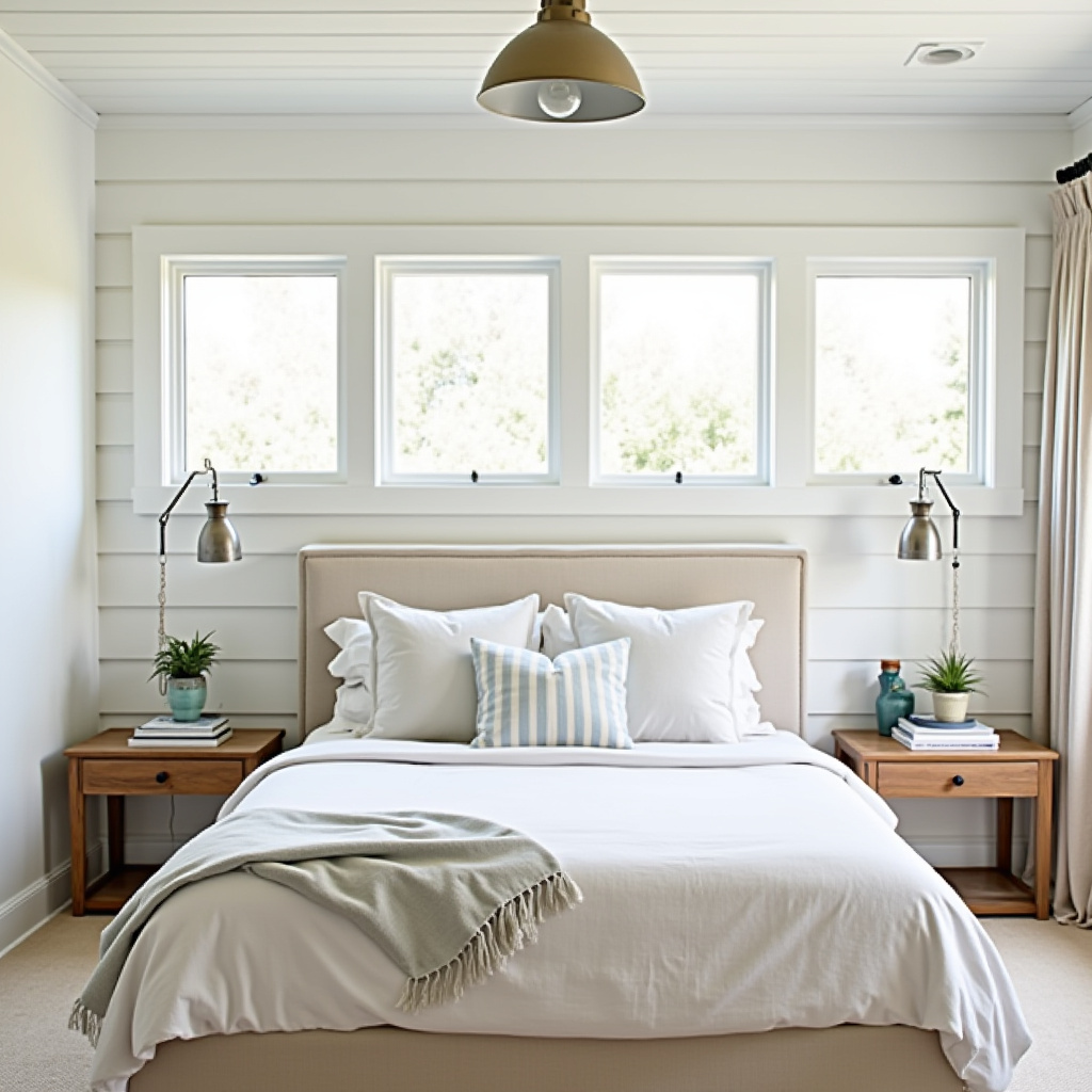 bedroom accent wall with windows 28