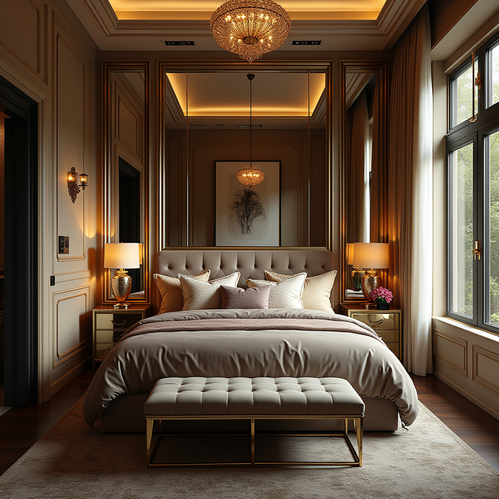 bedroom accent wall with windows 32