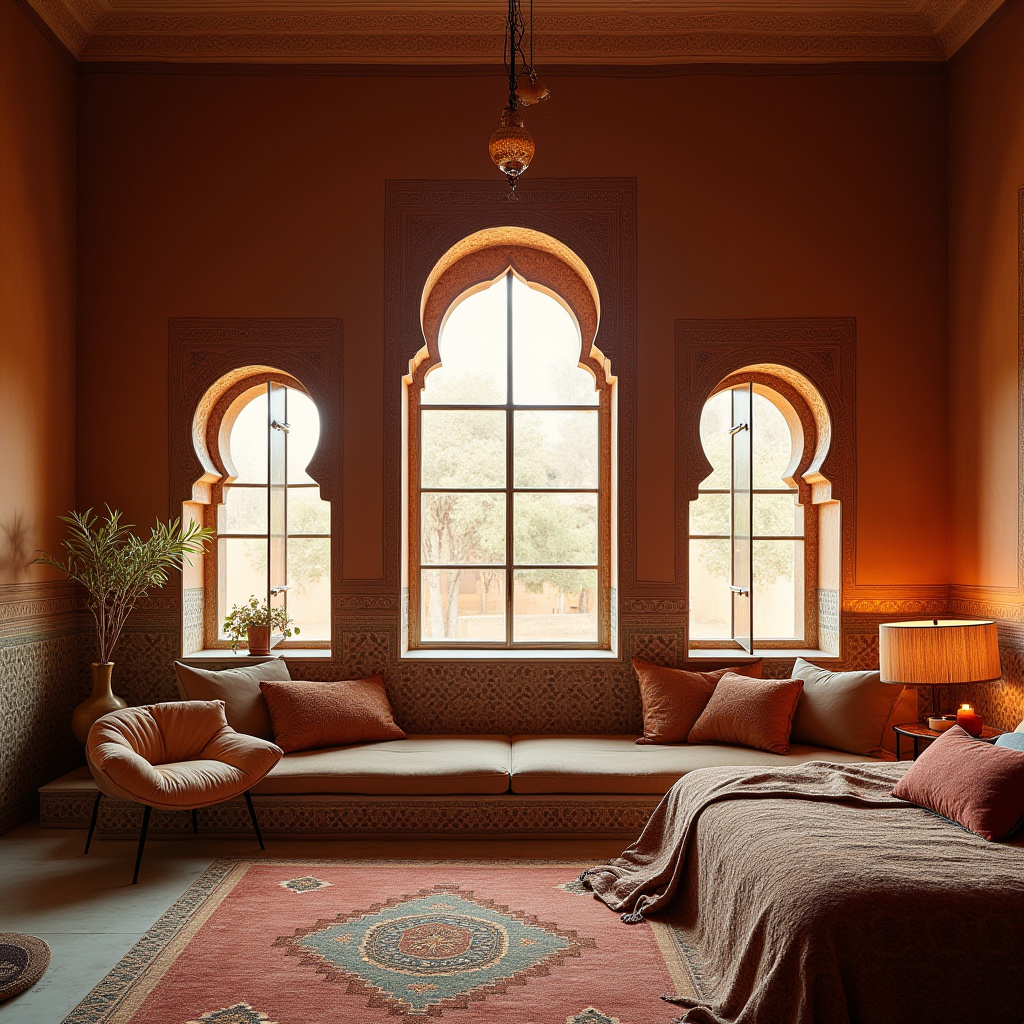 bedroom accent wall with windows 35