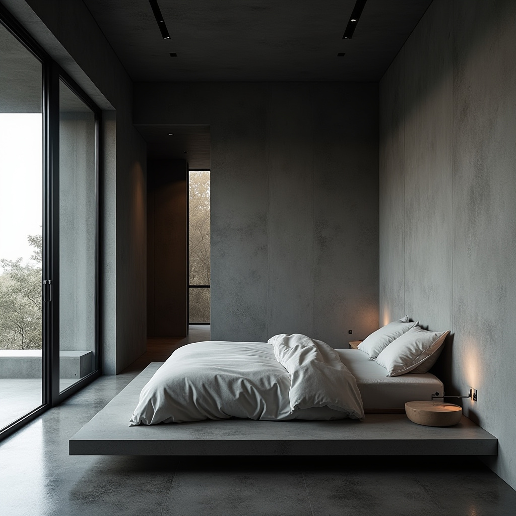 bedroom accent wall with windows 9