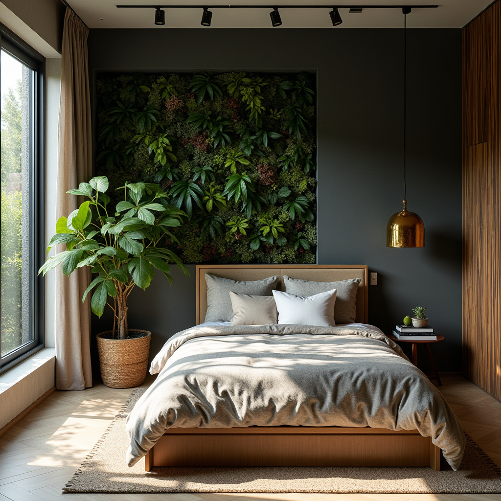 bedroom dark grey accent wall 7