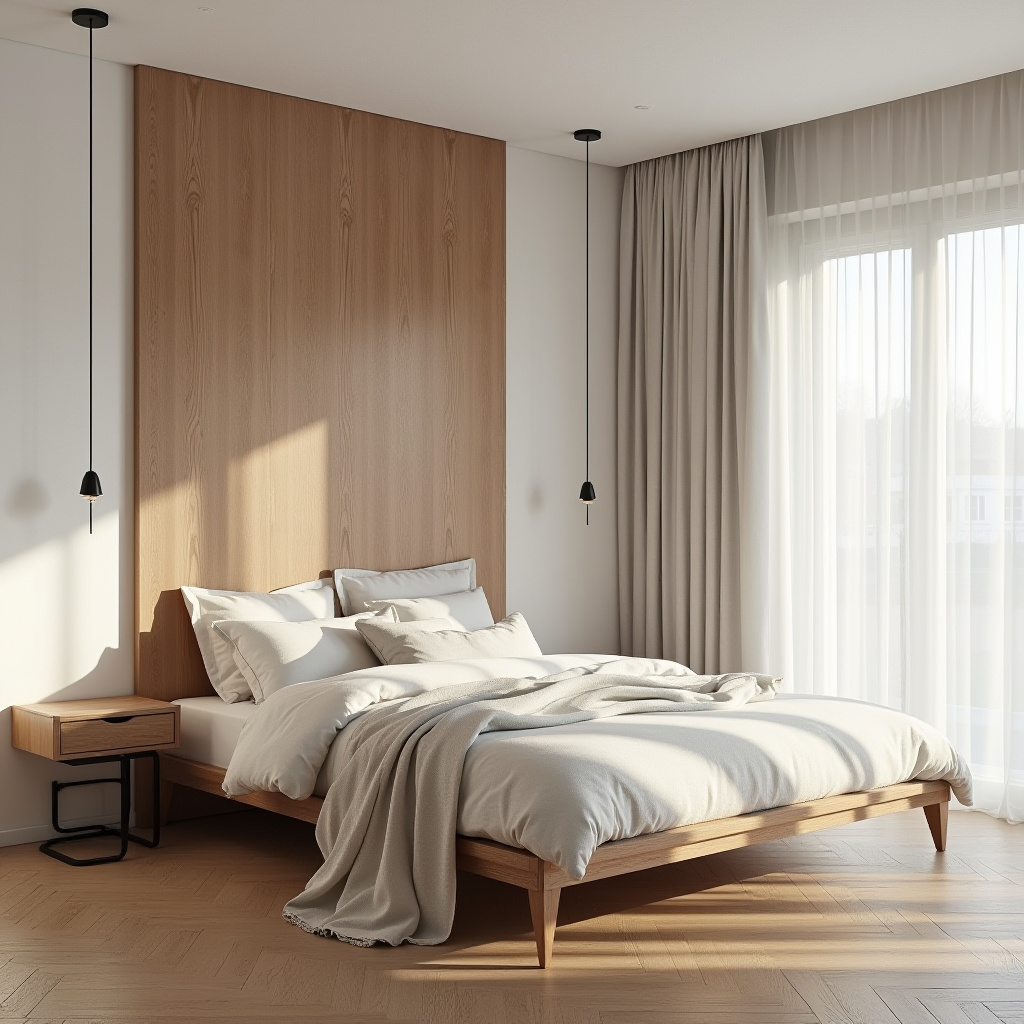 bedroom half wall accent 1