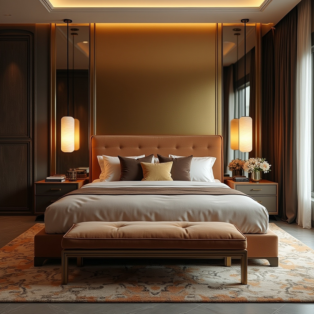 bedroom half wall accent 18