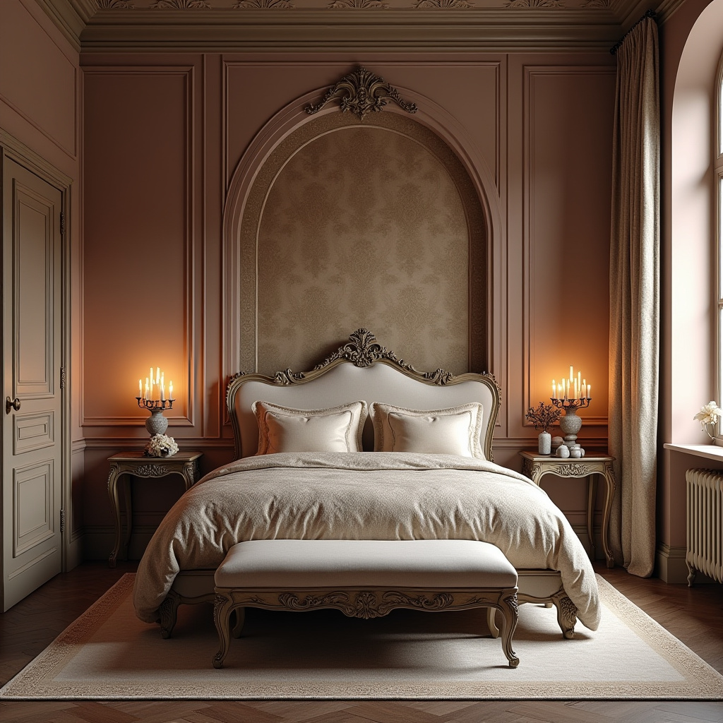 bedroom half wall accent 34