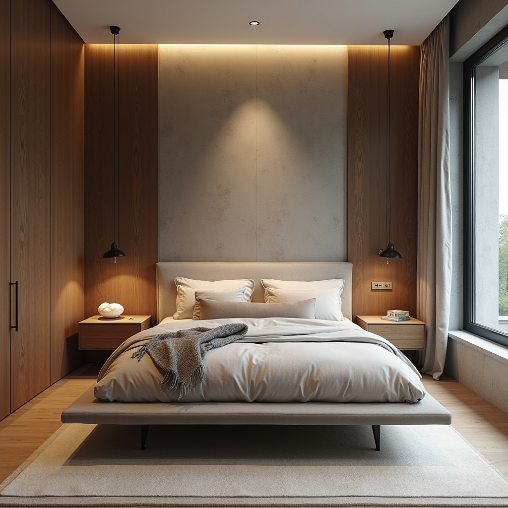 bedroom half wall accent 4