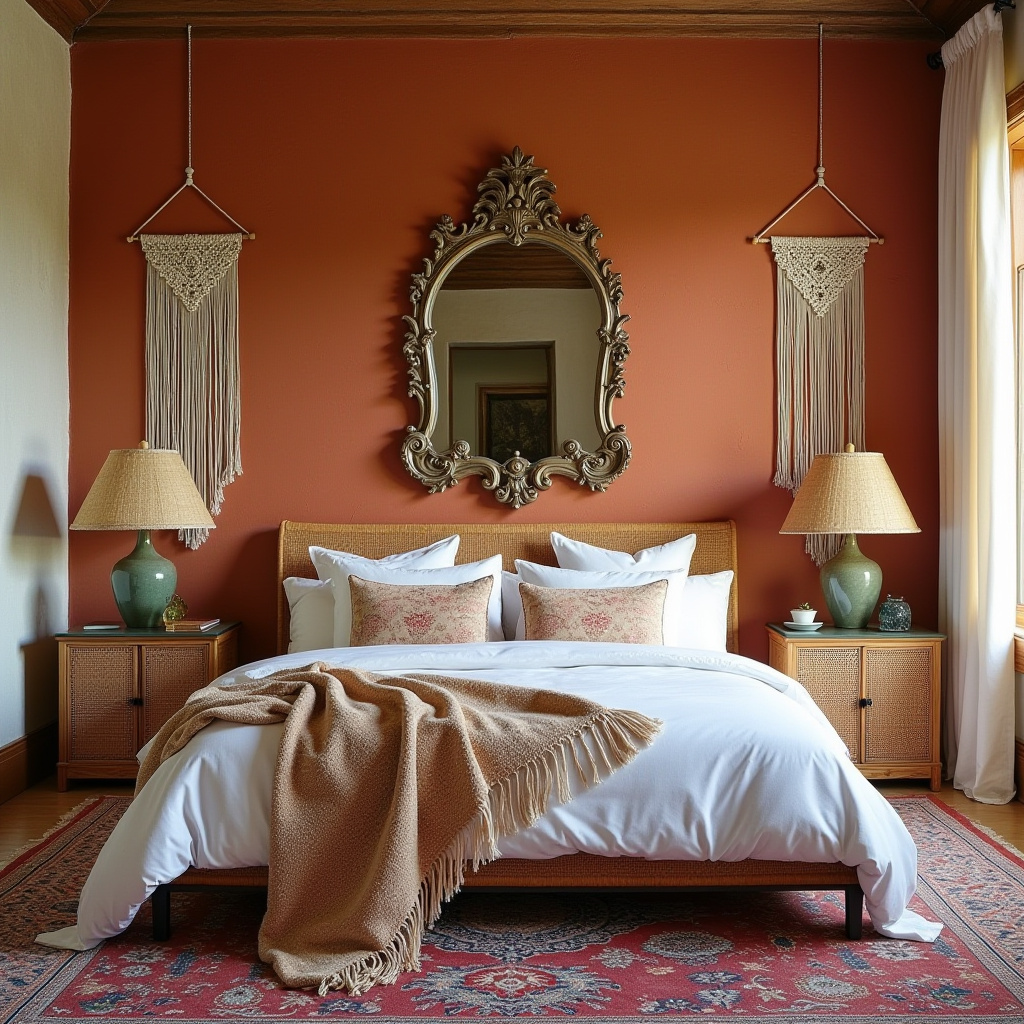 bedroom mirror accent wall 12