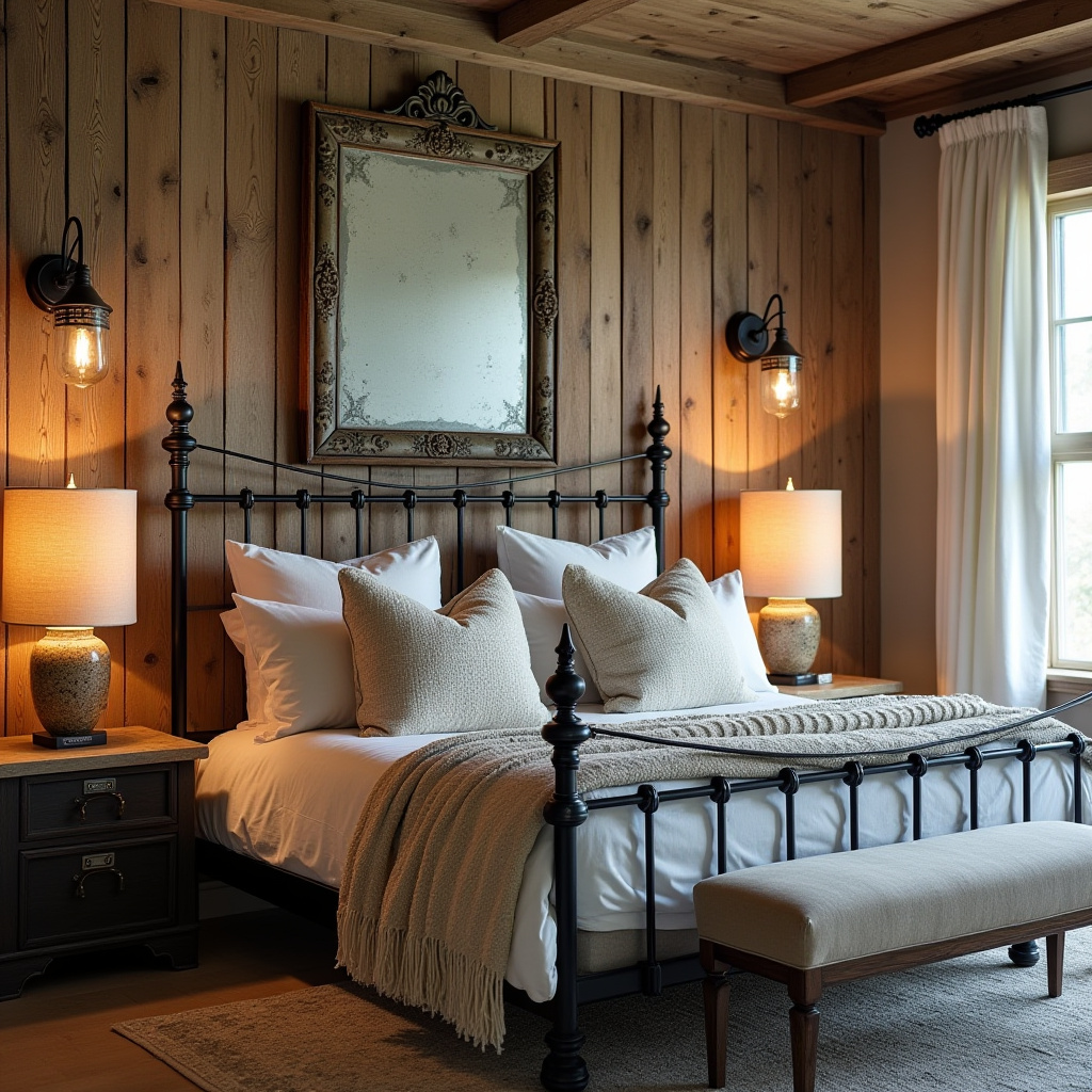bedroom mirror accent wall 22