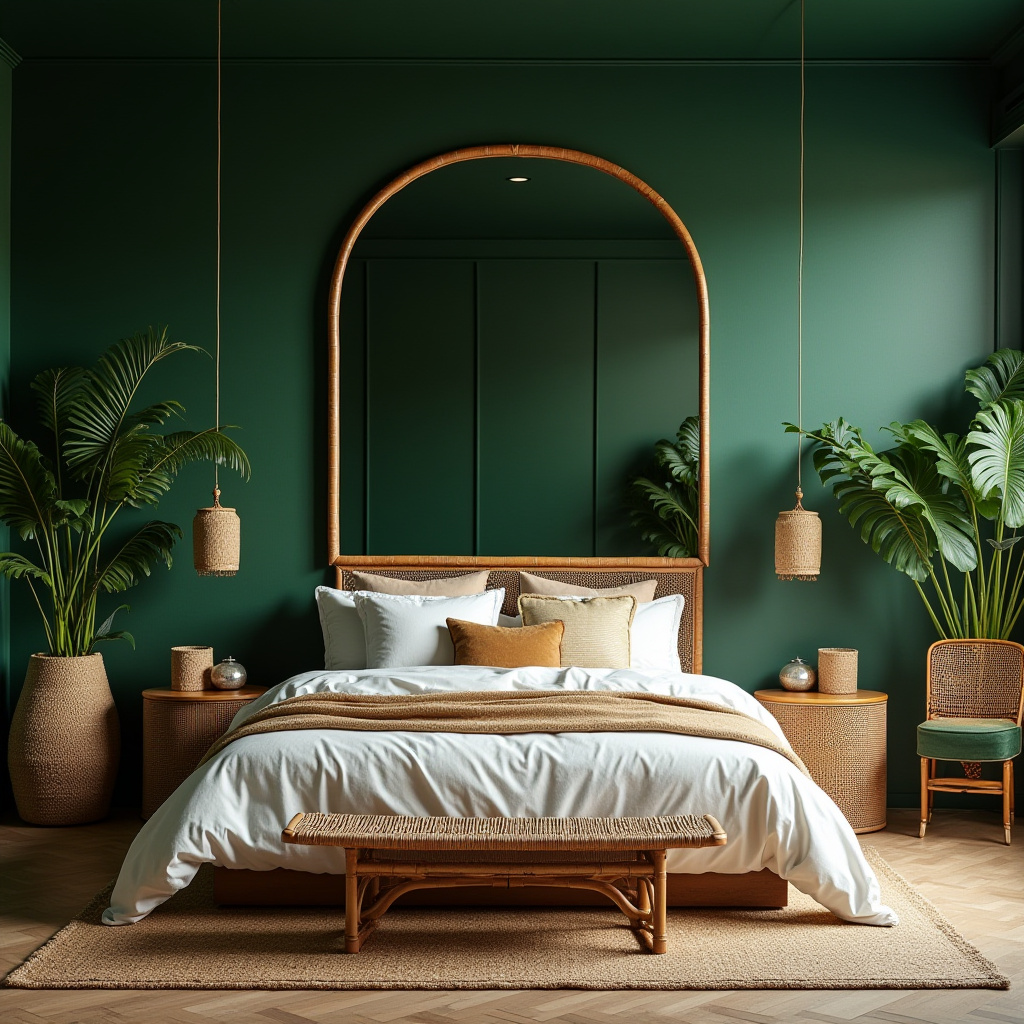 bedroom mirror accent wall 23