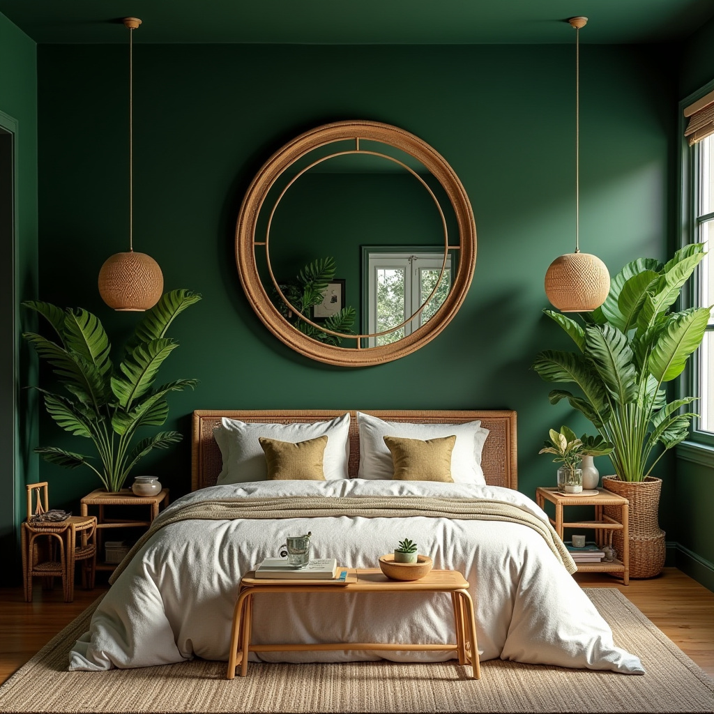 bedroom mirror accent wall 24