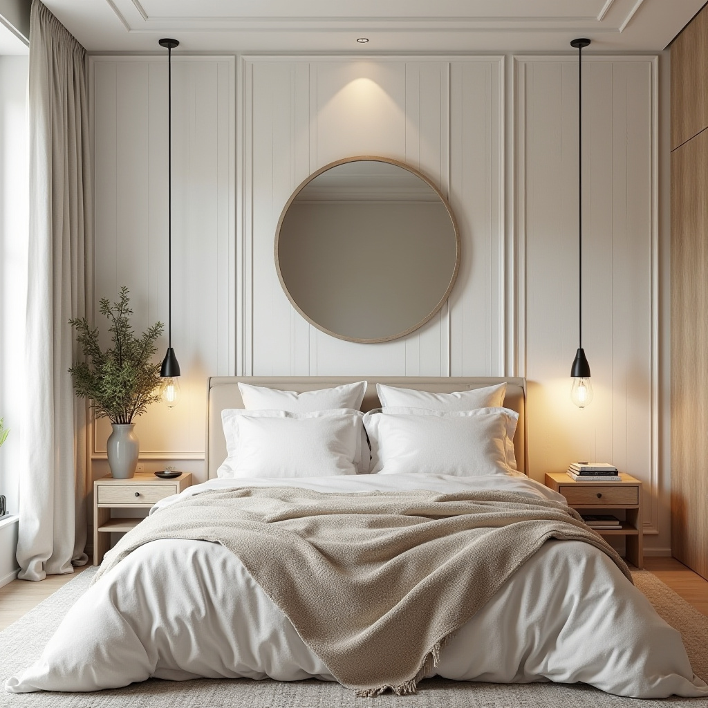 bedroom mirror accent wall 3