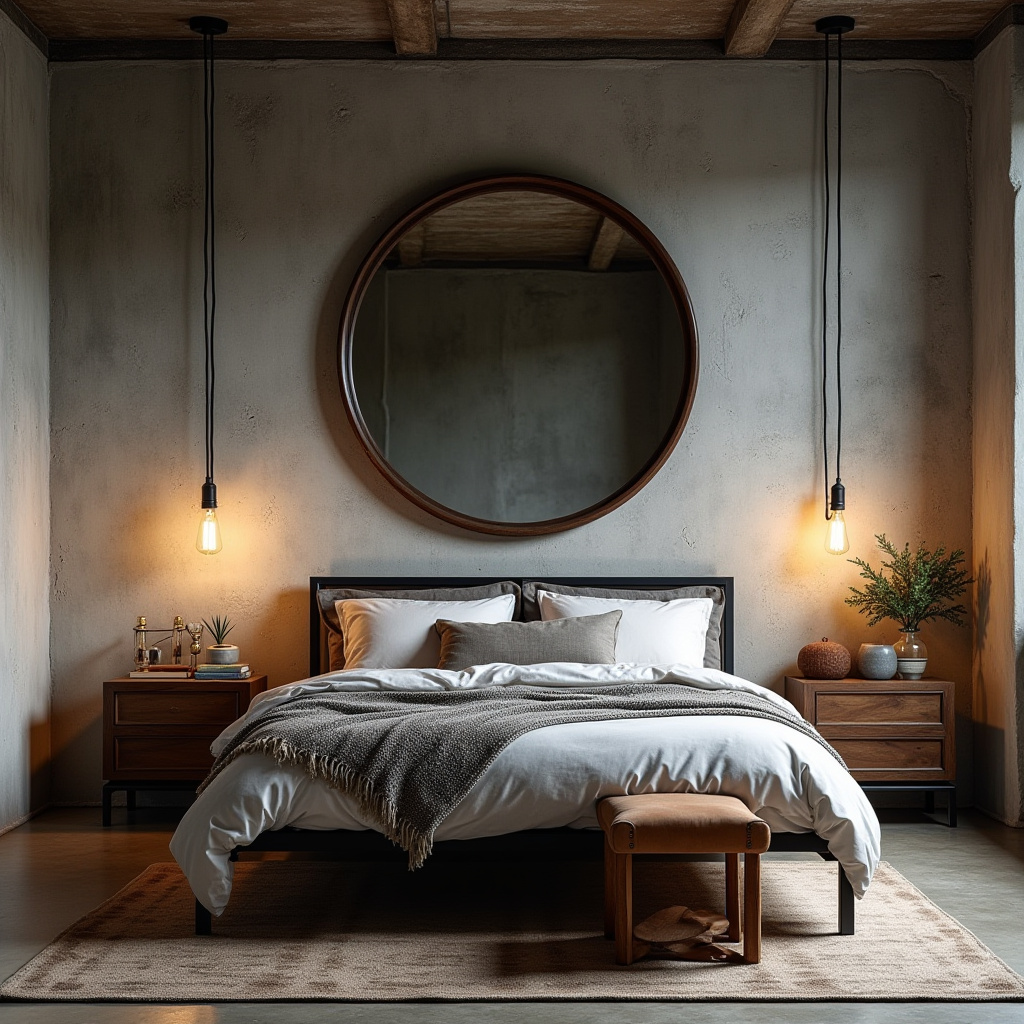 bedroom mirror accent wall 30