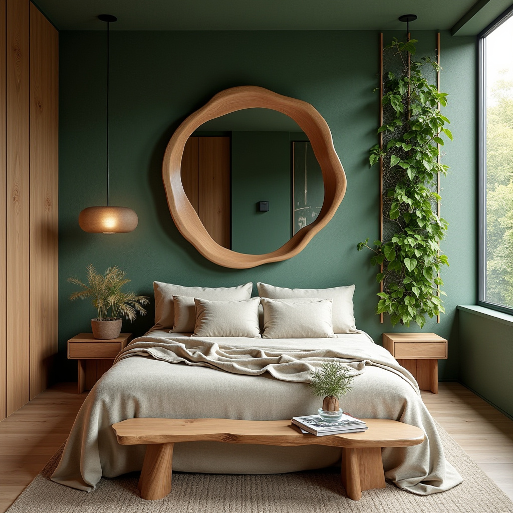 bedroom mirror accent wall 31