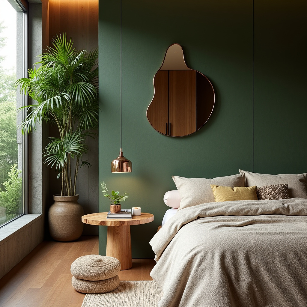 bedroom mirror accent wall 32