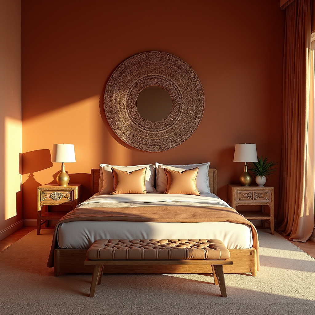 bedroom mirror accent wall 35