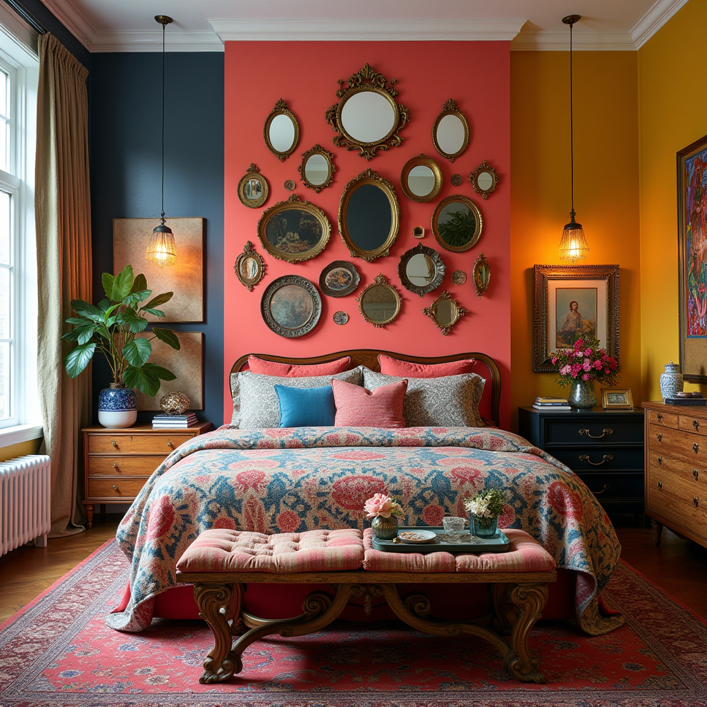 bedroom mirror accent wall 38