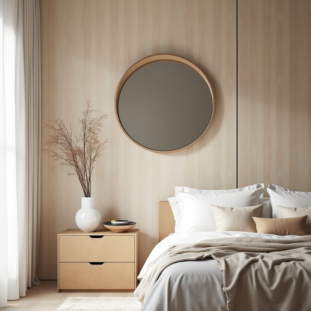 bedroom mirror accent wall 39