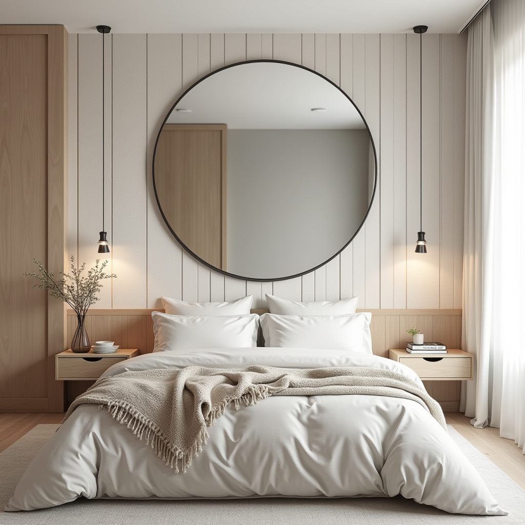 bedroom mirror accent wall 4