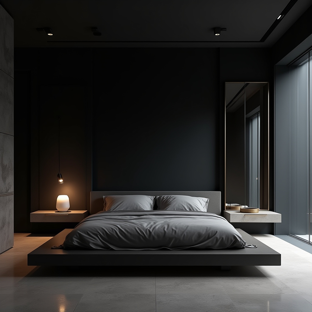 bedroom mirror accent wall 6
