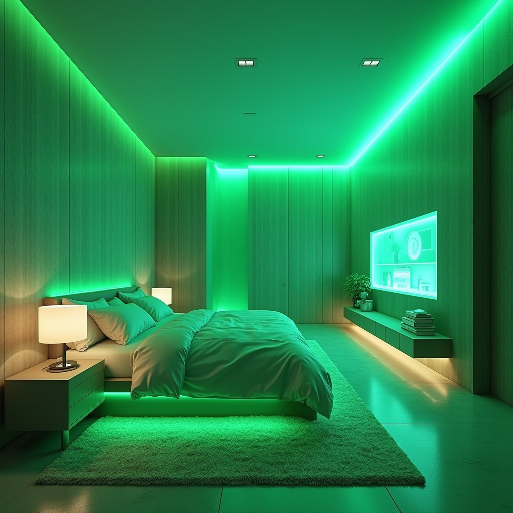bedroom sage green accent wall 38