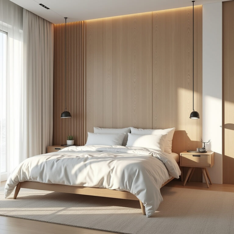 bedroom wall panel accent 1