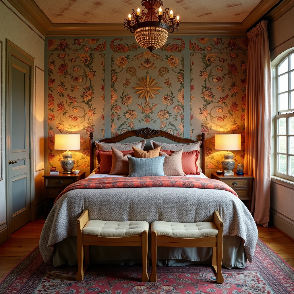 bedroom wallpaper accent walls 39