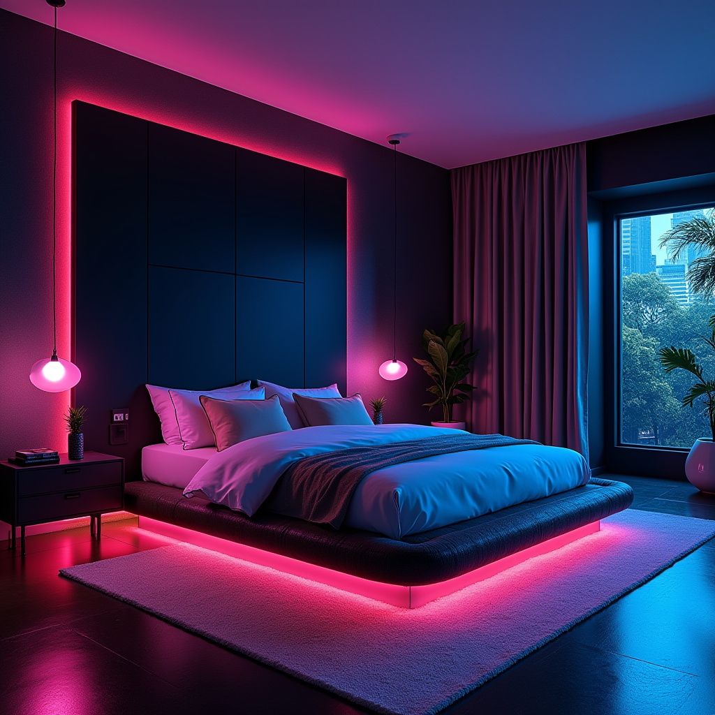 black panel bedroom accent wall 25