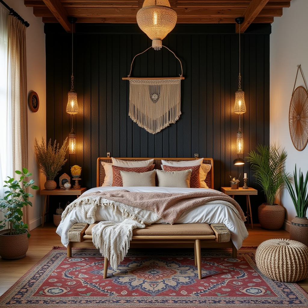 black wood bedroom accent wall 20
